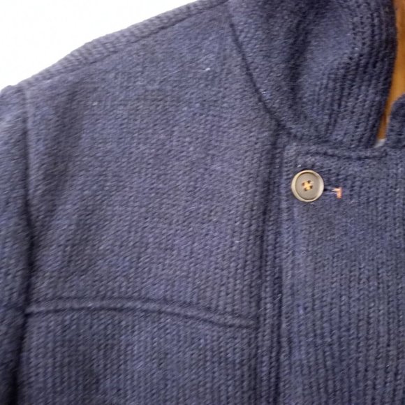 J.W TABACCHI. Mens Hooded Wool Jacket Navy Blue Size 54 MSRP $350 - Picture 5 of 9